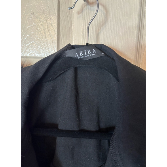 Women's Akira Vest XL Black Fur Trim Hooded - Picture 3 of 5